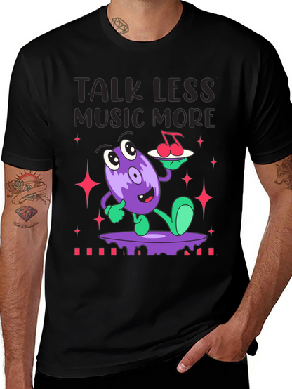 Talk Less Music More Graphic T-Shirt