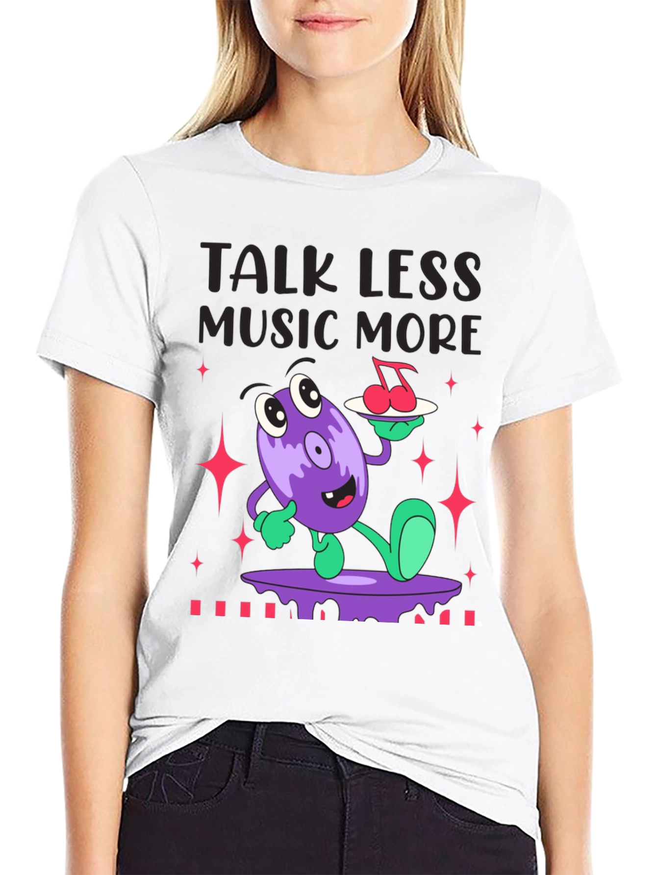 Talk Less Music More Graphic T-Shirt