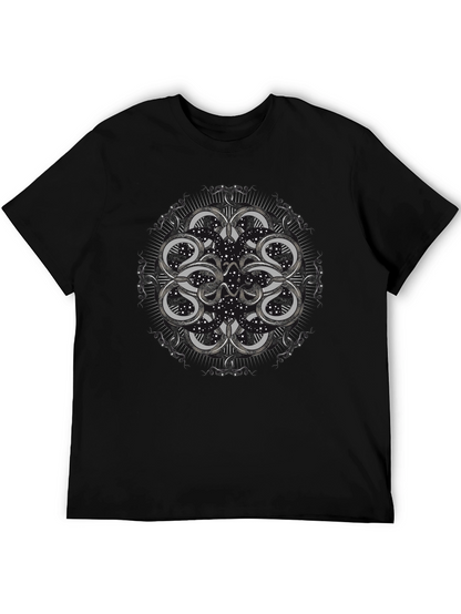 Snakes Constellation Black T-Shirt