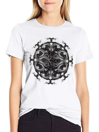 Snakes Constellation Black T-Shirt