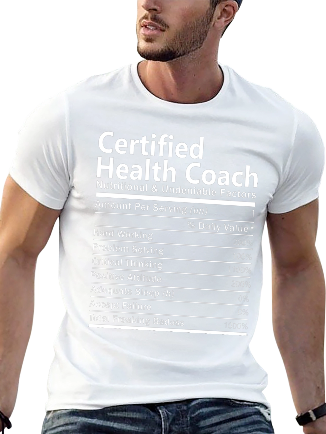 Certified Health Coach Nutrition Facts T-Shirt