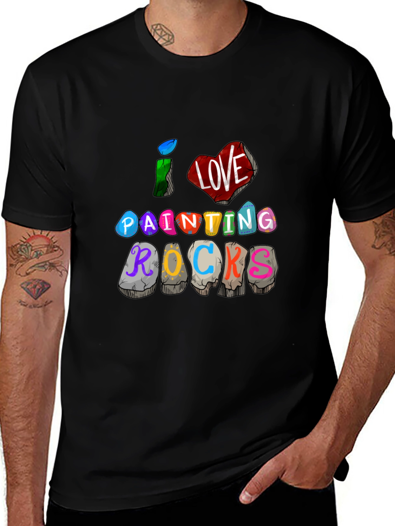I Love Painting Rocks Graphic T-Shirt