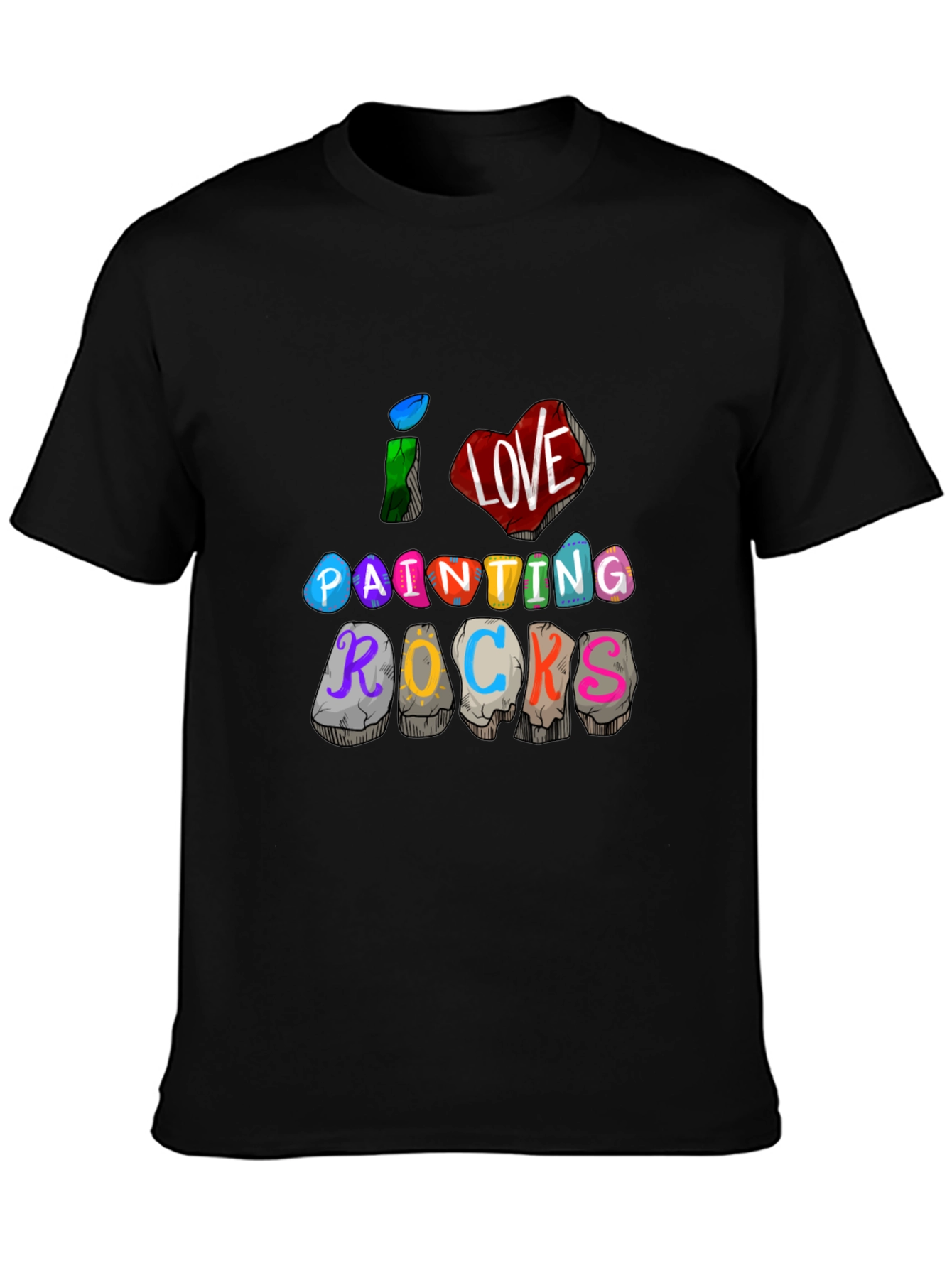 I Love Painting Rocks Graphic T-Shirt