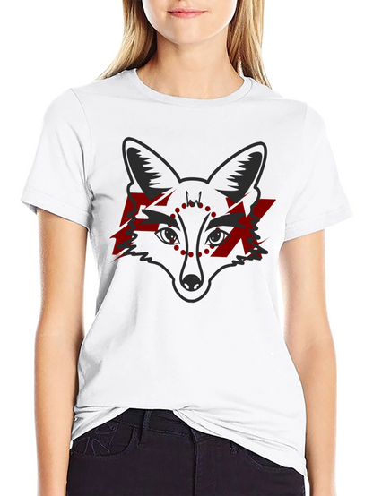 Fox Graphic Tee - Edgy Red Lightning Design