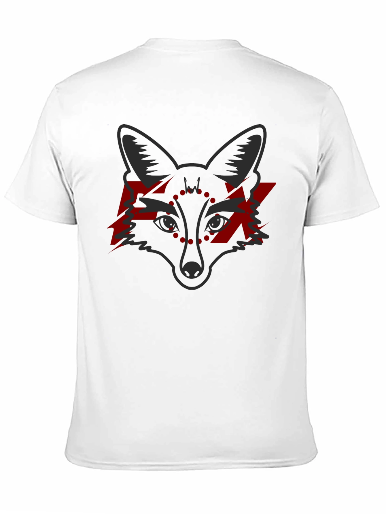 Fox Graphic Tee - Edgy Red Lightning Design