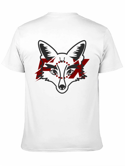 Fox Graphic Tee - Edgy Red Lightning Design