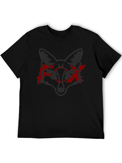 Fox Graphic Tee - Edgy Red Lightning Design