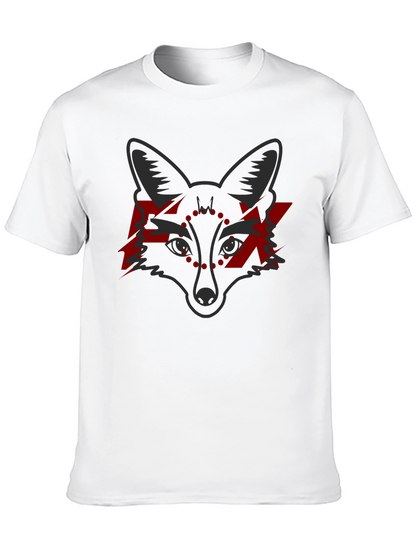 Fox Graphic Tee - Edgy Red Lightning Design