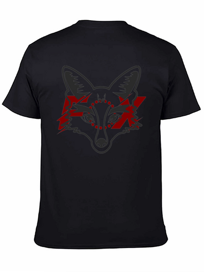 Fox Graphic Tee - Edgy Red Lightning Design