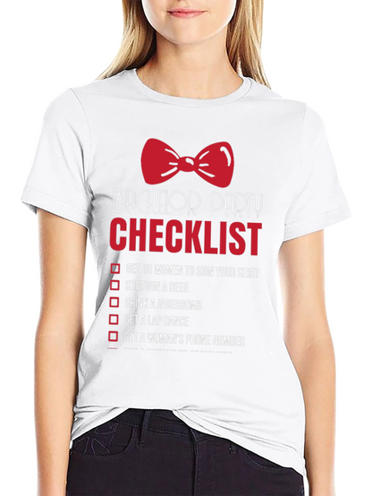 Bachelor Party Checklist T-Shirt