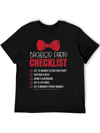 Bachelor Party Checklist T-Shirt