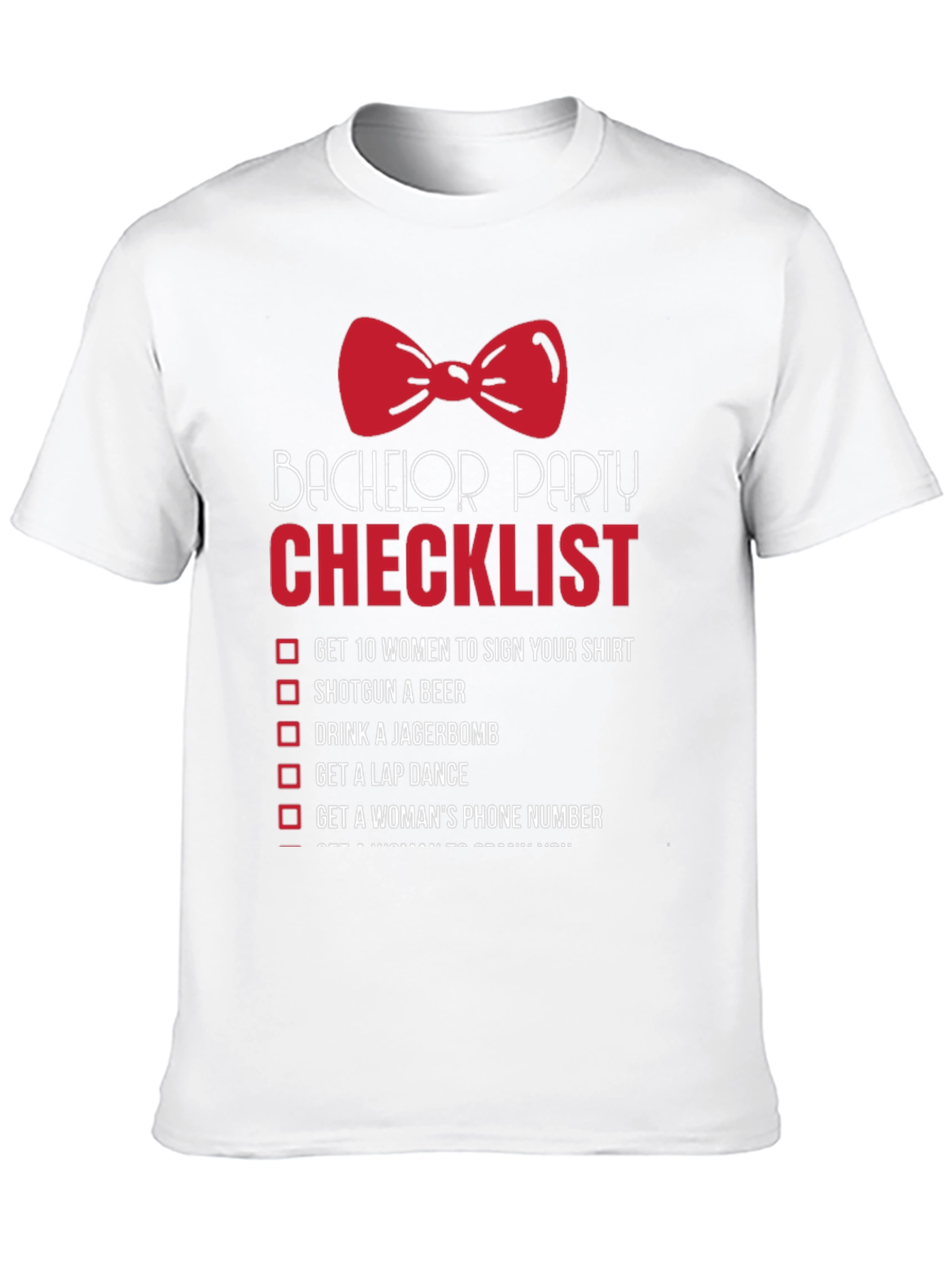 Bachelor Party Checklist T-Shirt