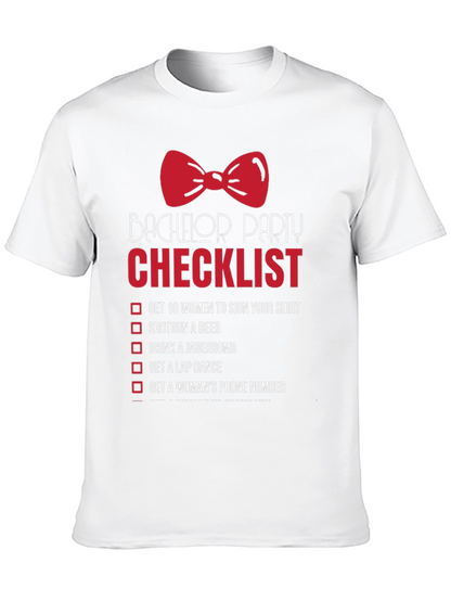 Bachelor Party Checklist T-Shirt