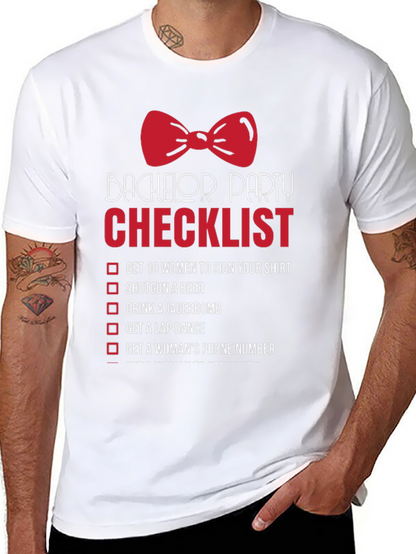 Bachelor Party Checklist T-Shirt