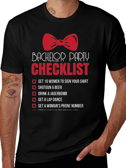 Bachelor Party Checklist T-Shirt