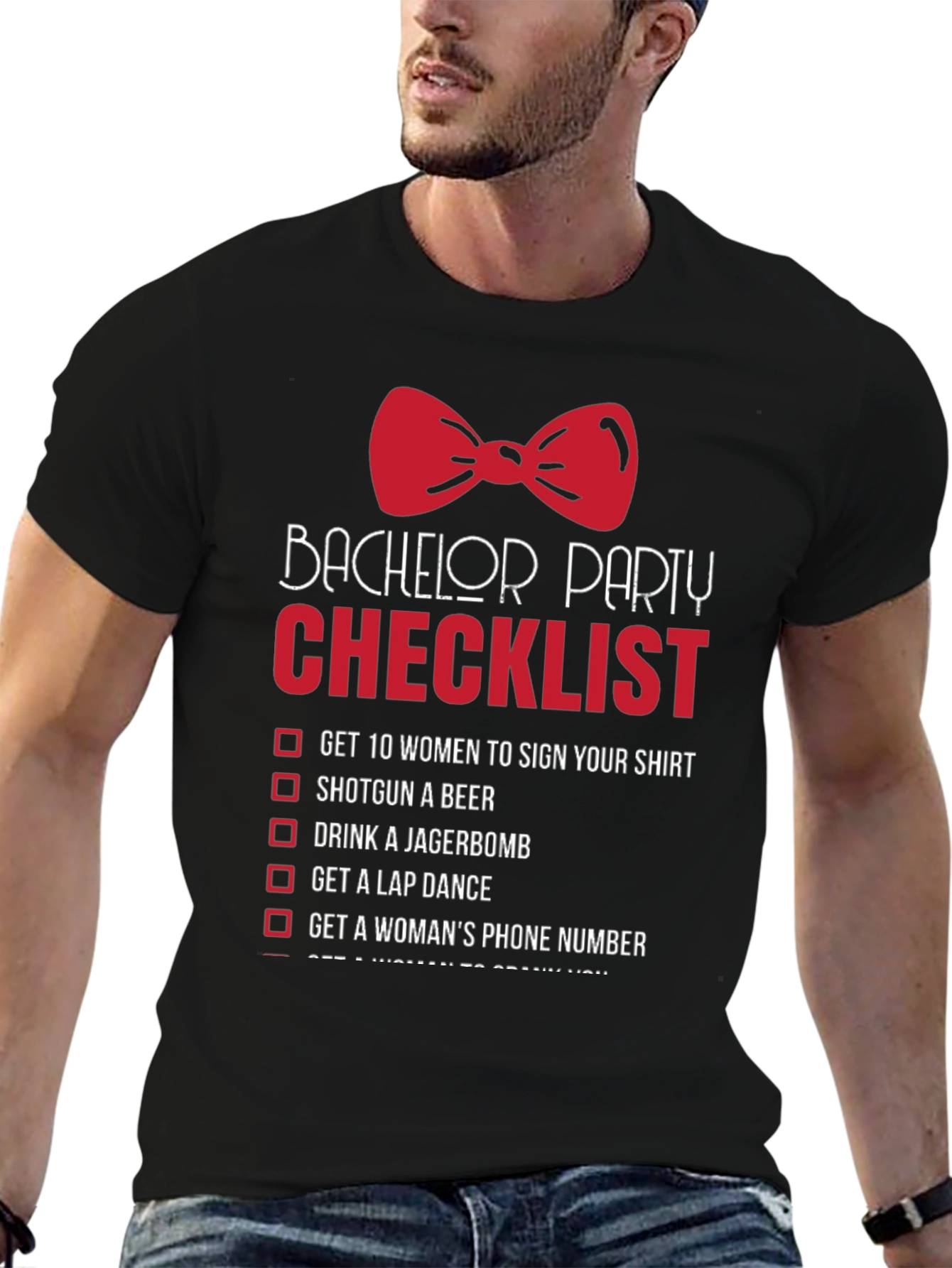 Bachelor Party Checklist T-Shirt