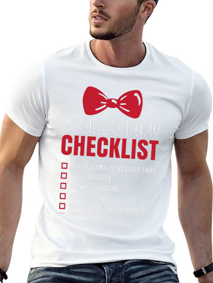 Bachelor Party Checklist T-Shirt