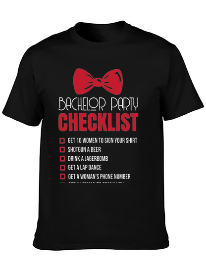 Bachelor Party Checklist T-Shirt