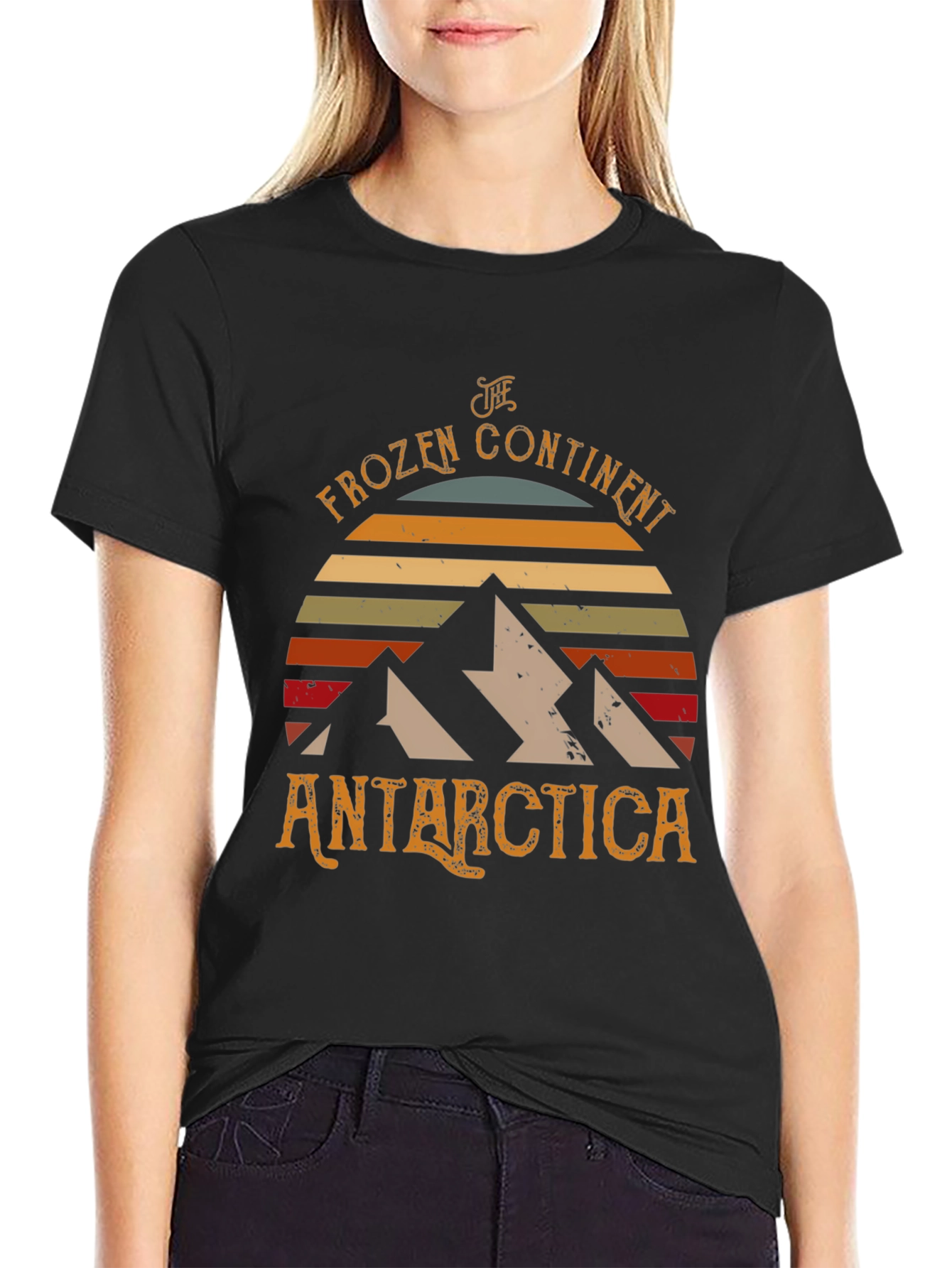 Antarctica Frozen Continent Graphic T-Shirt