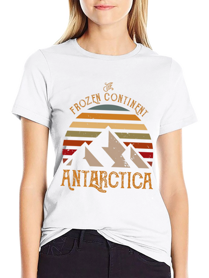 Antarctica Frozen Continent Graphic T-Shirt
