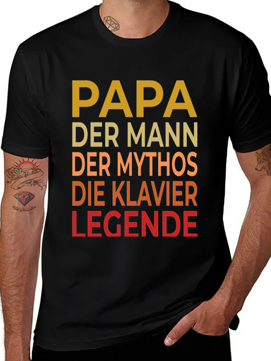 Papa Piano Legend Tee - Fathers Day Gift