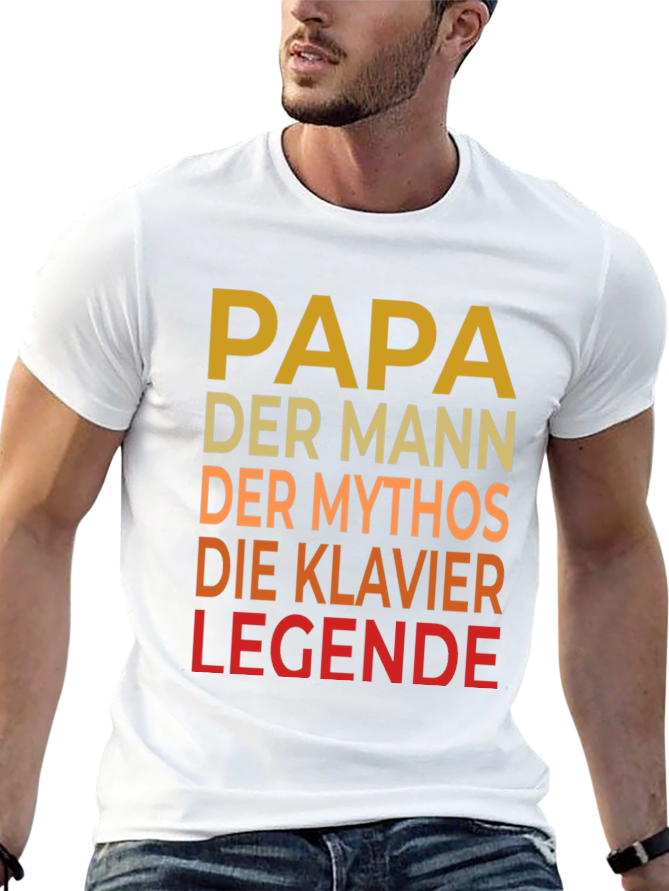 Papa Piano Legend Tee - Fathers Day Gift