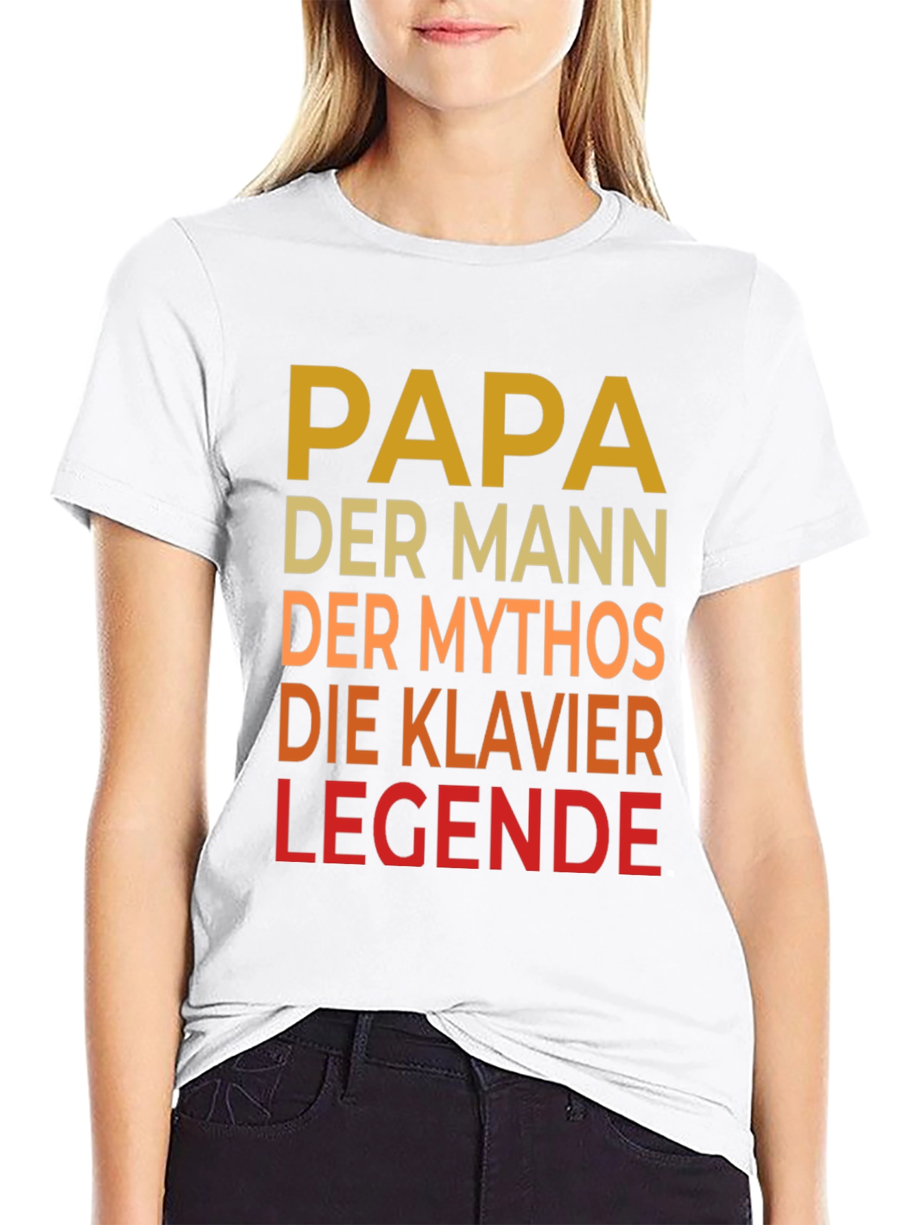Papa Piano Legend Tee - Fathers Day Gift