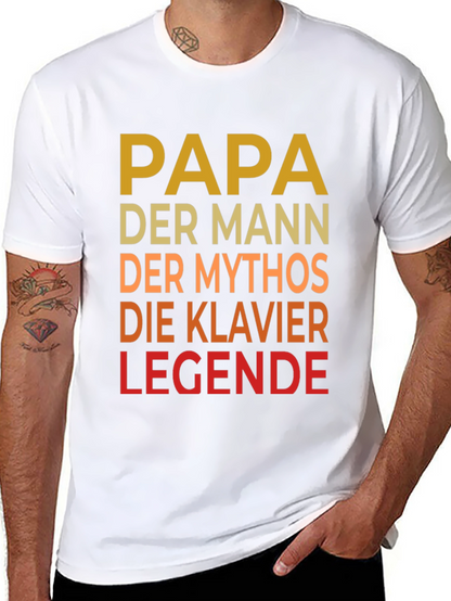 Papa Piano Legend Tee - Fathers Day Gift