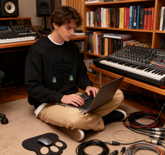 "Don’t Mess With The Sound Guy" Music Crewneck Sweatshirt