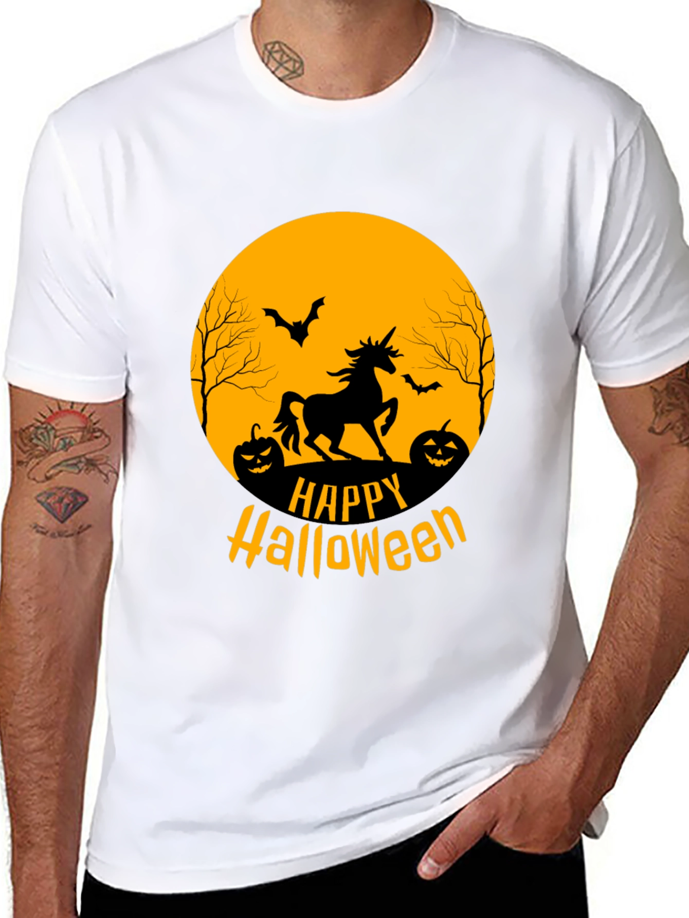 Happy Halloween Unicorn Graphic Tee
