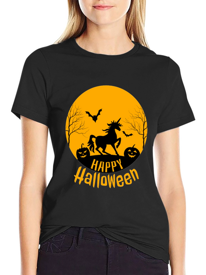 Happy Halloween Unicorn Graphic Tee