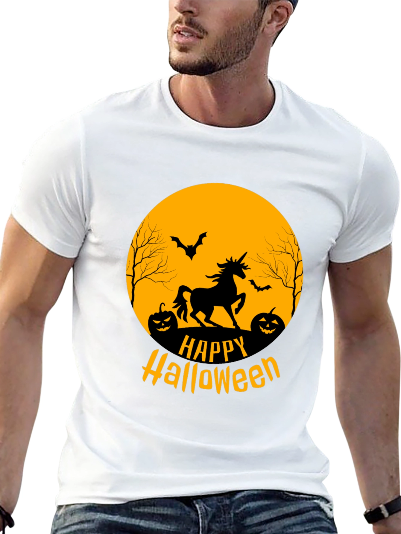 Happy Halloween Unicorn Graphic Tee