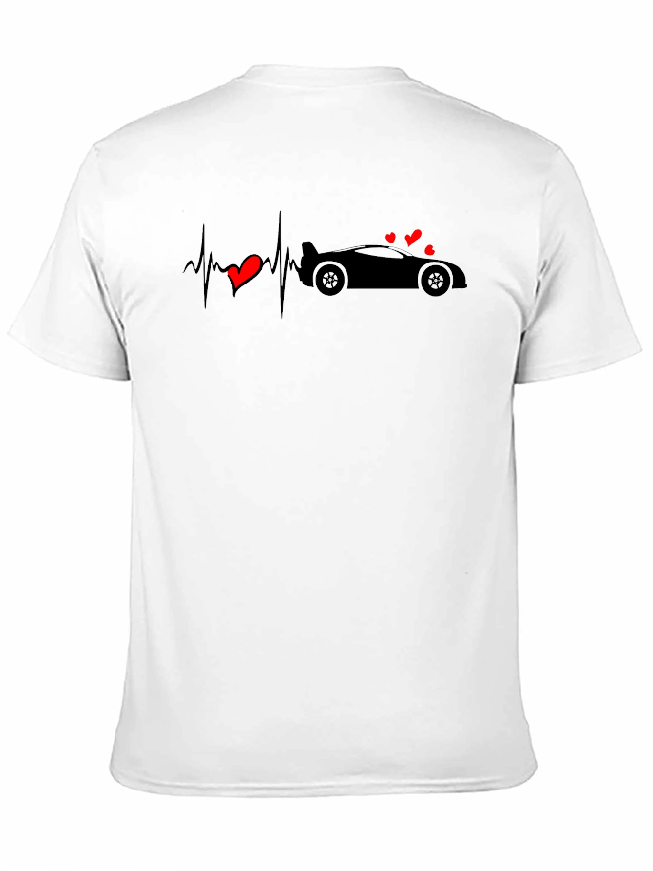 Car Heartbeat T-Shirt - Love Cars Graphic Tee