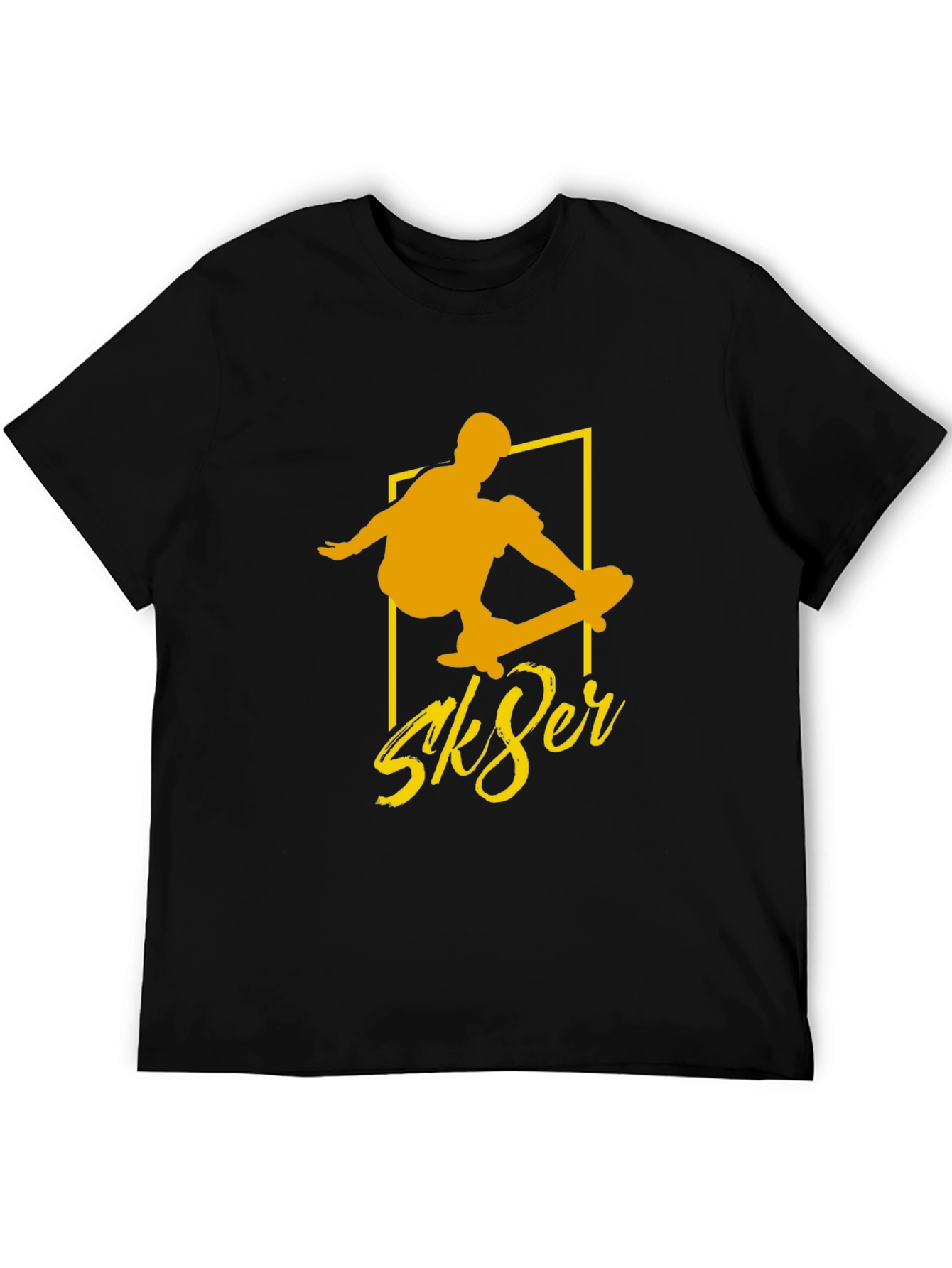 Sk8er Black Tee - Cool Skateboard Graphic T-Shirt