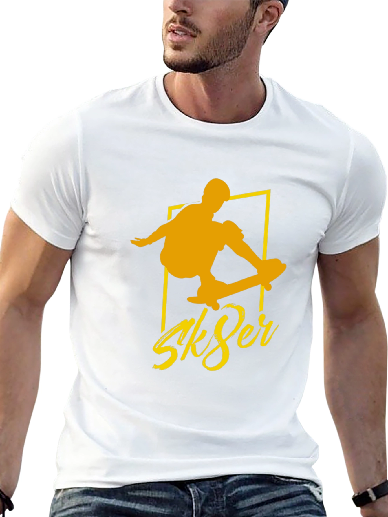 Sk8er Black Tee - Cool Skateboard Graphic T-Shirt
