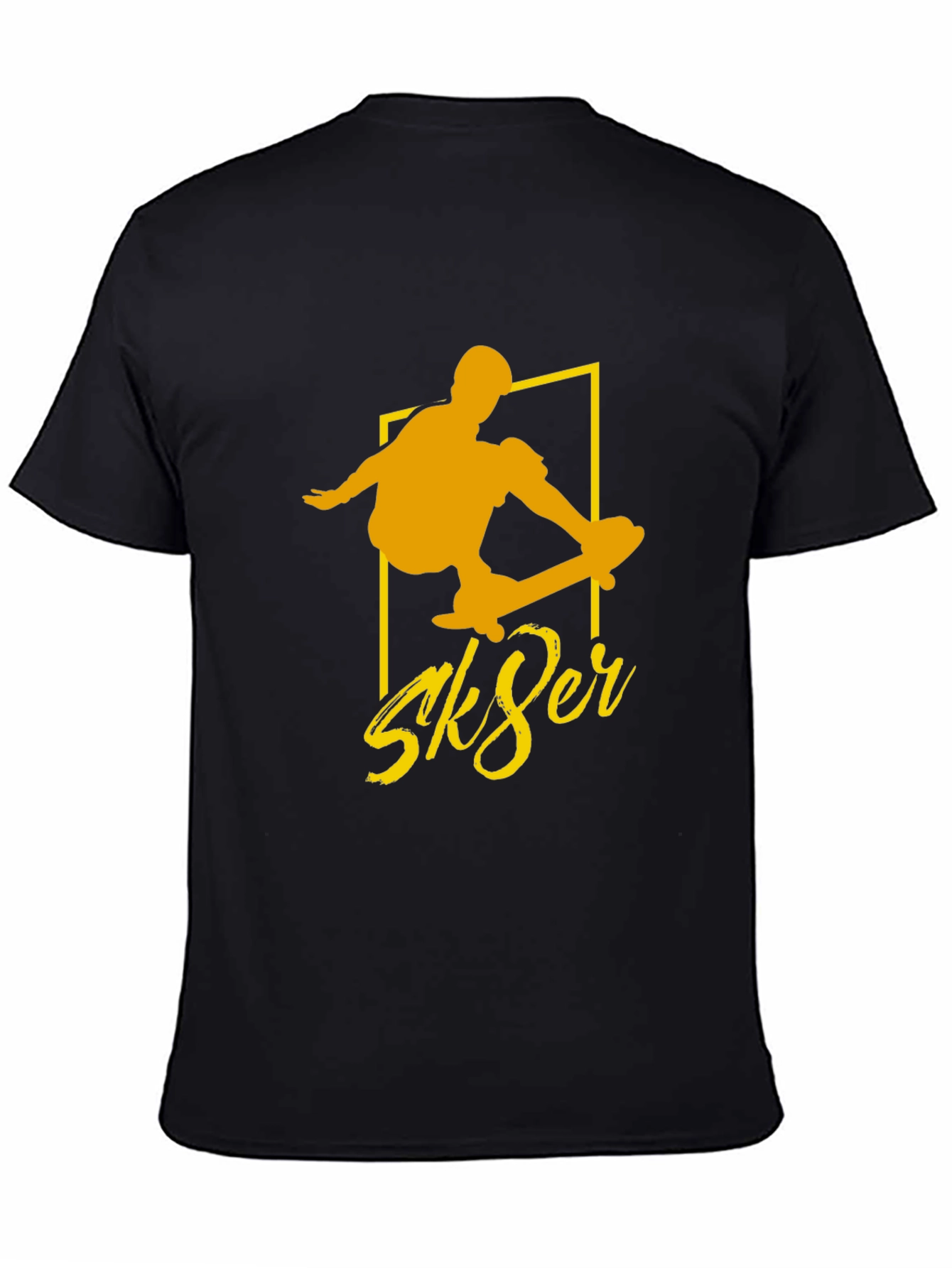 Sk8er Black Tee - Cool Skateboard Graphic T-Shirt