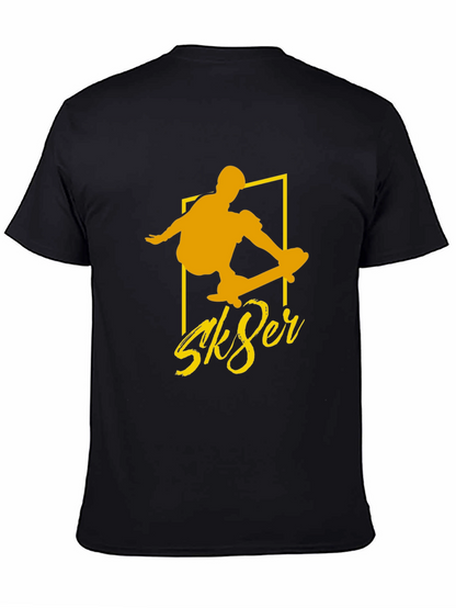 Sk8er Black Tee - Cool Skateboard Graphic T-Shirt