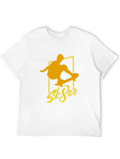 Sk8er Black Tee - Cool Skateboard Graphic T-Shirt