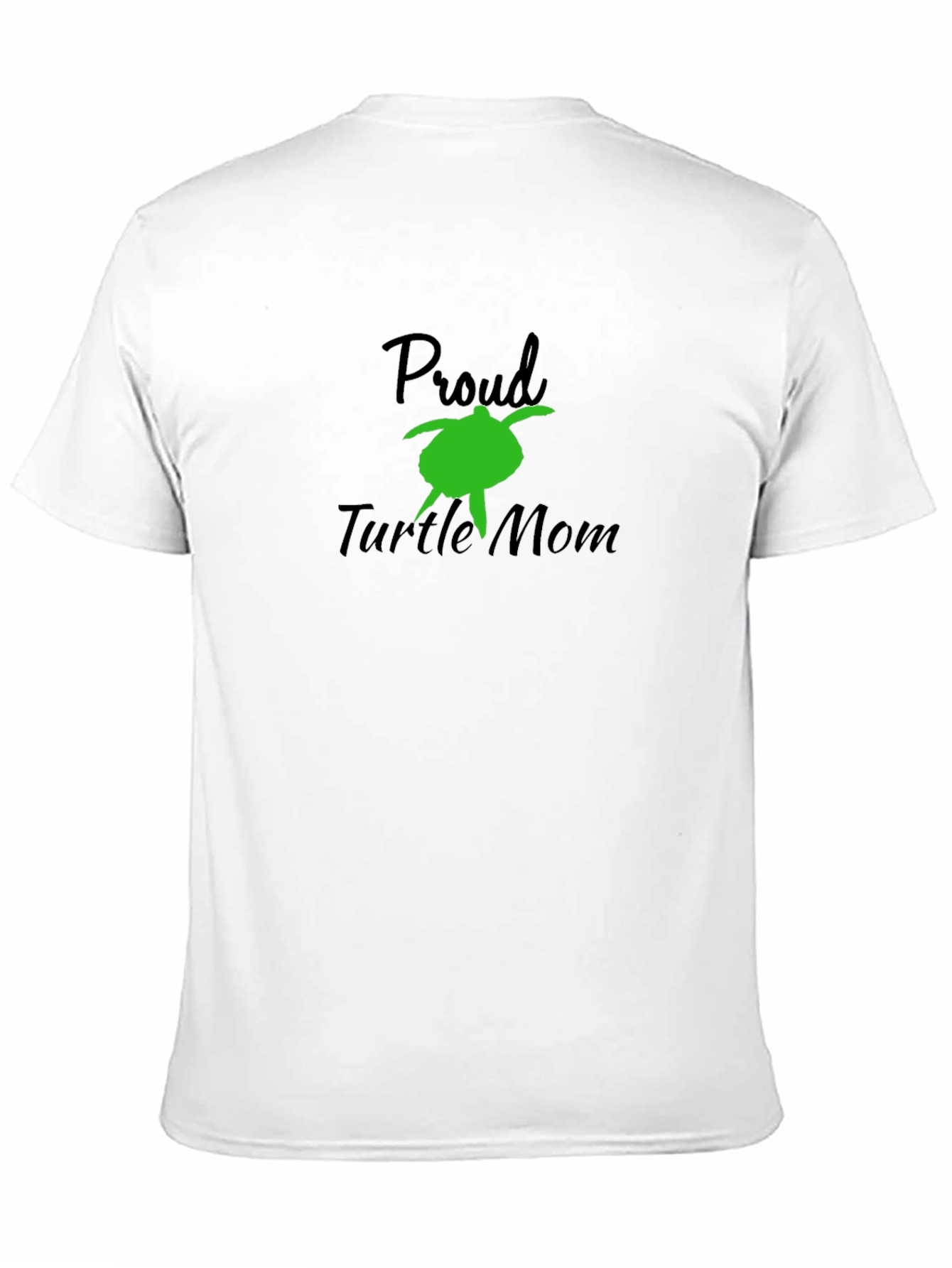 Proud Turtle Mom Black T-Shirt