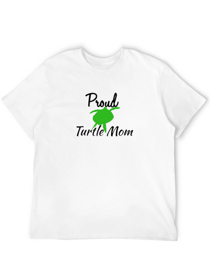 Proud Turtle Mom Black T-Shirt