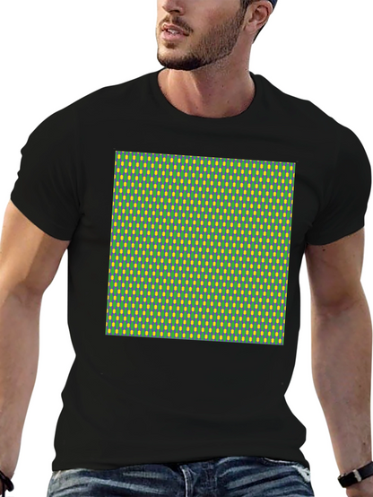 Green and Yellow Patterned T-Shirt