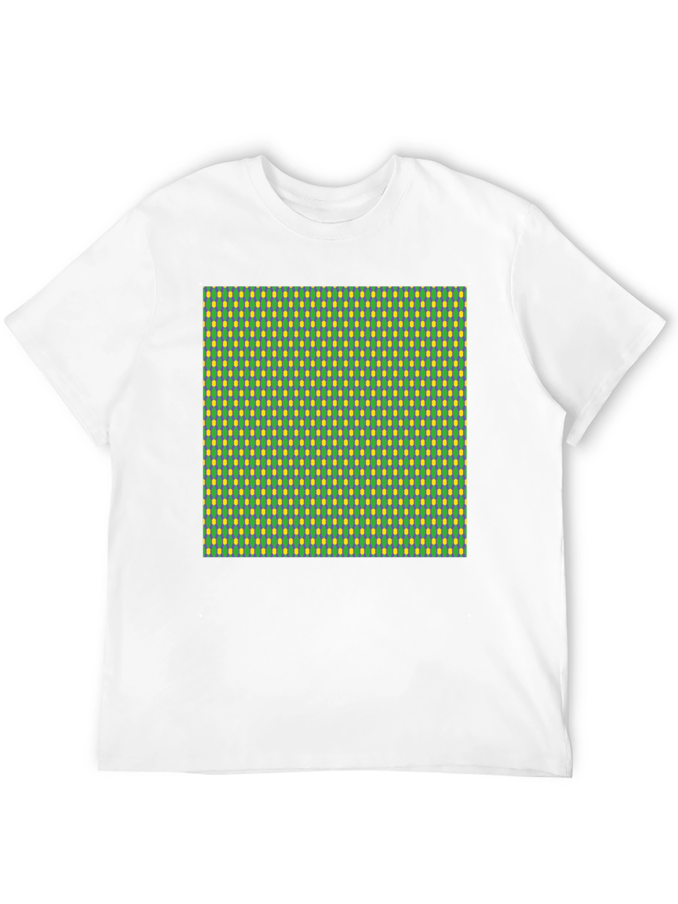 Green and Yellow Patterned T-Shirt