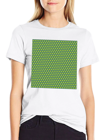 Green and Yellow Patterned T-Shirt