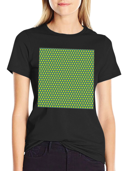 Green and Yellow Patterned T-Shirt
