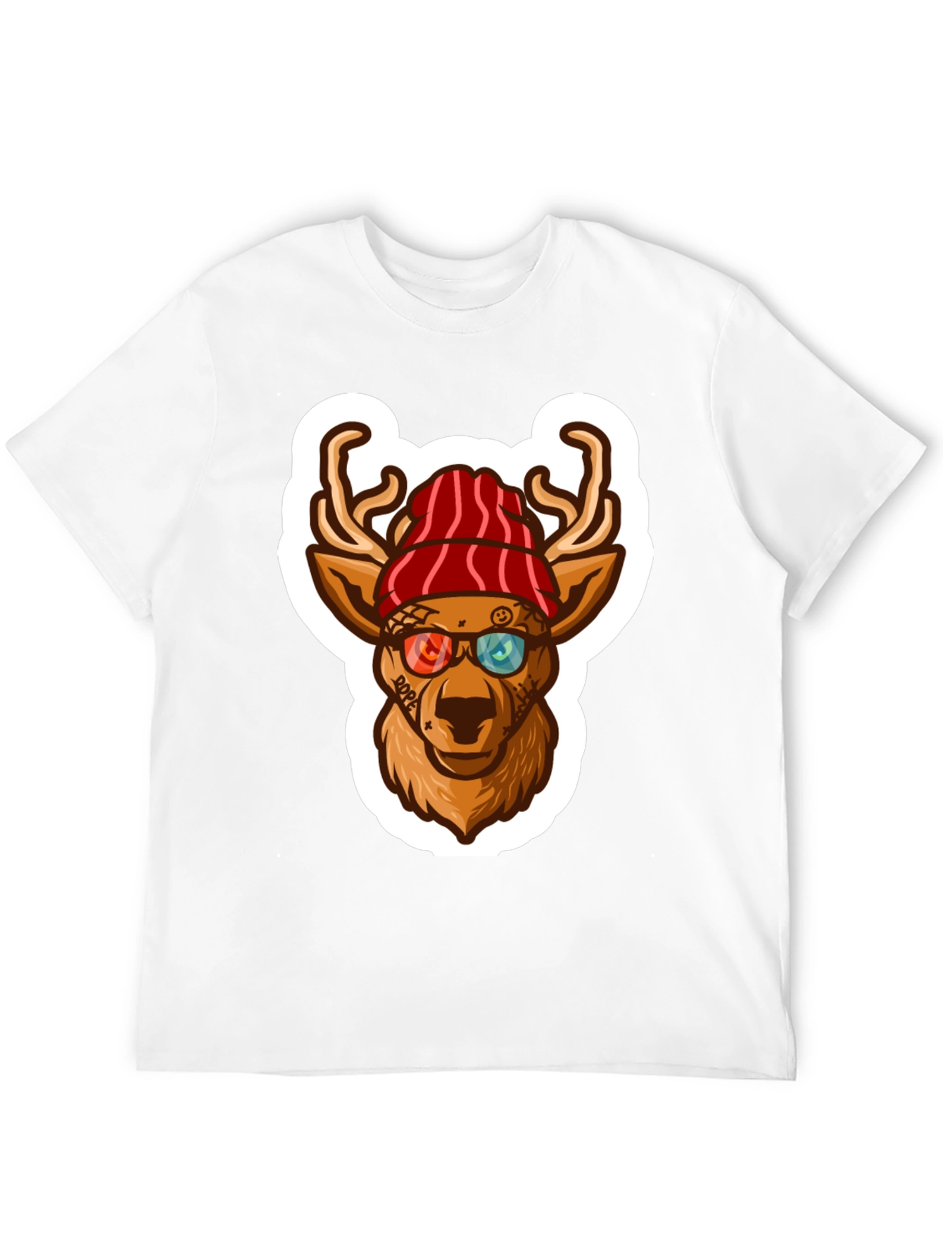 Cool Deer Graphic Tee - Urban Style