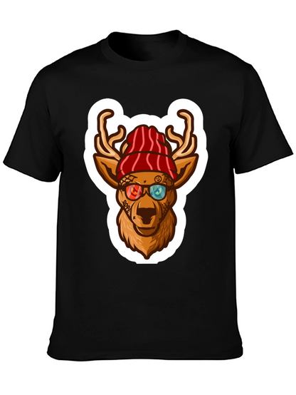 Cool Deer Graphic Tee - Urban Style