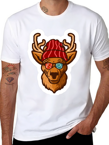 Cool Deer Graphic Tee - Urban Style
