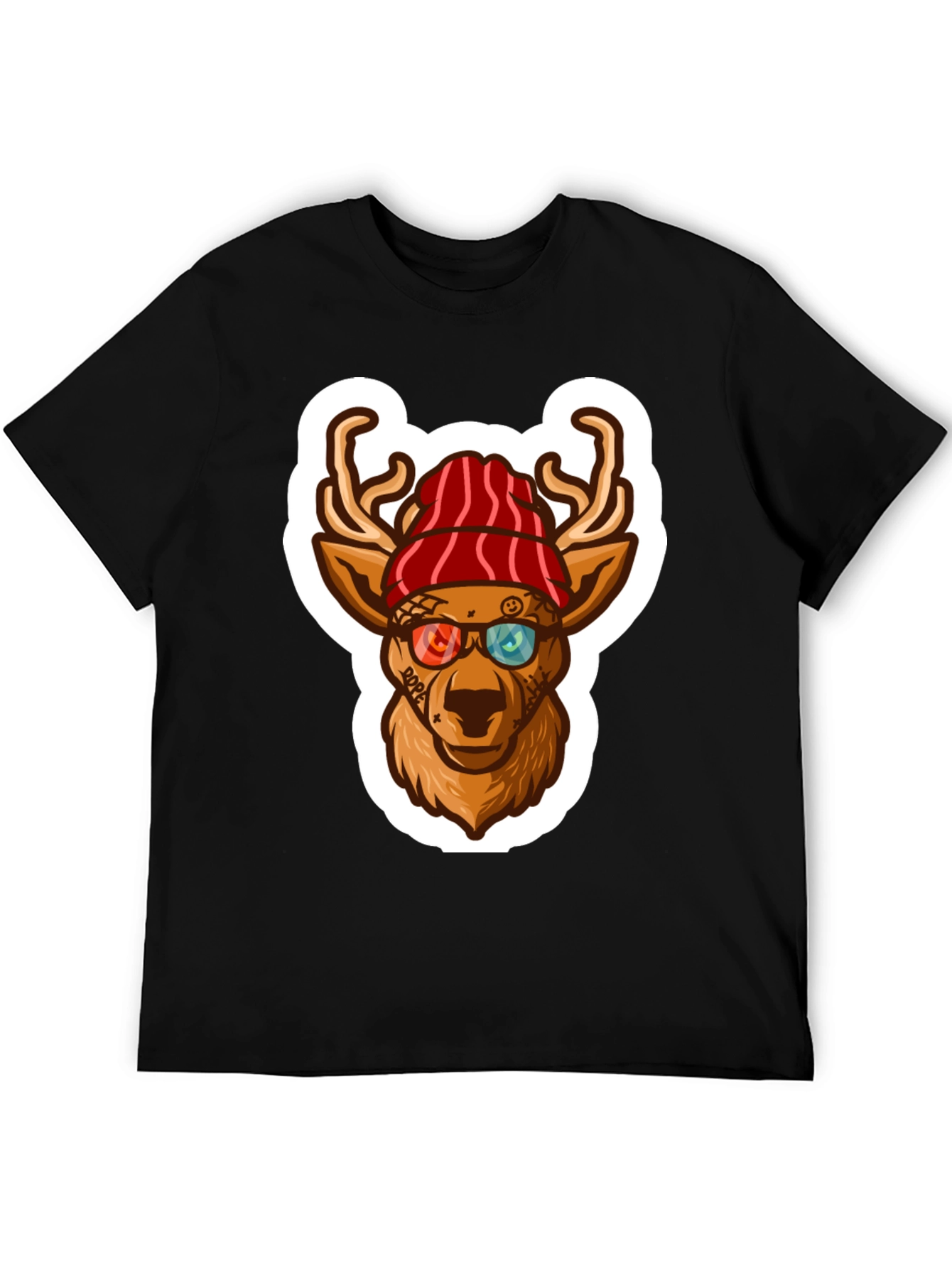 Cool Deer Graphic Tee - Urban Style