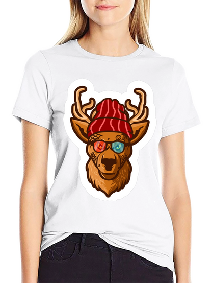 Cool Deer Graphic Tee - Urban Style