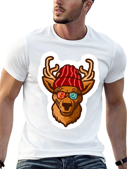 Cool Deer Graphic Tee - Urban Style